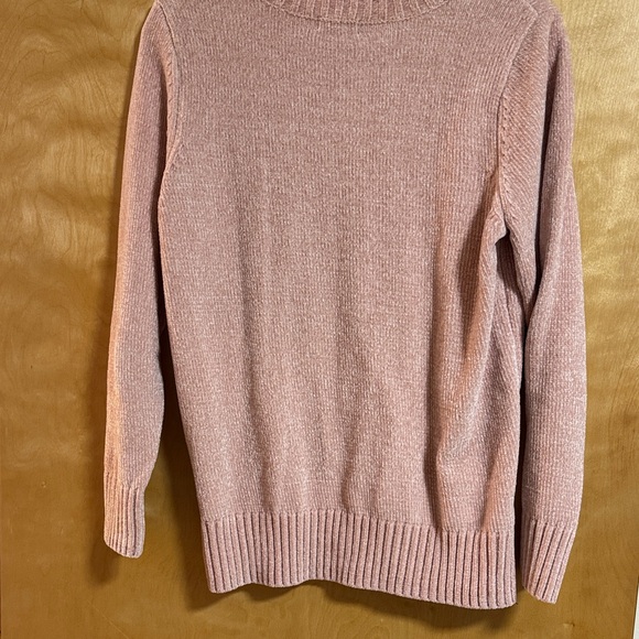 Style & Co. Dusty Rose Cable-Knit Crewneck Sweater - Picture 3 of 6